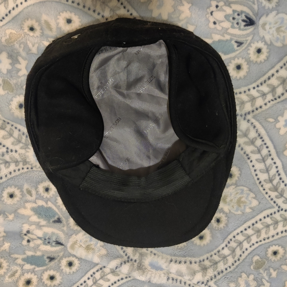 Stetson Newsboy wool blend hat adjustable ear warmer! Stretch Small/medium men's - Picture 5 of 7